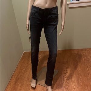 G-star Raw Stylish Black Jeans With Back Zipper Pockets Size 29/32